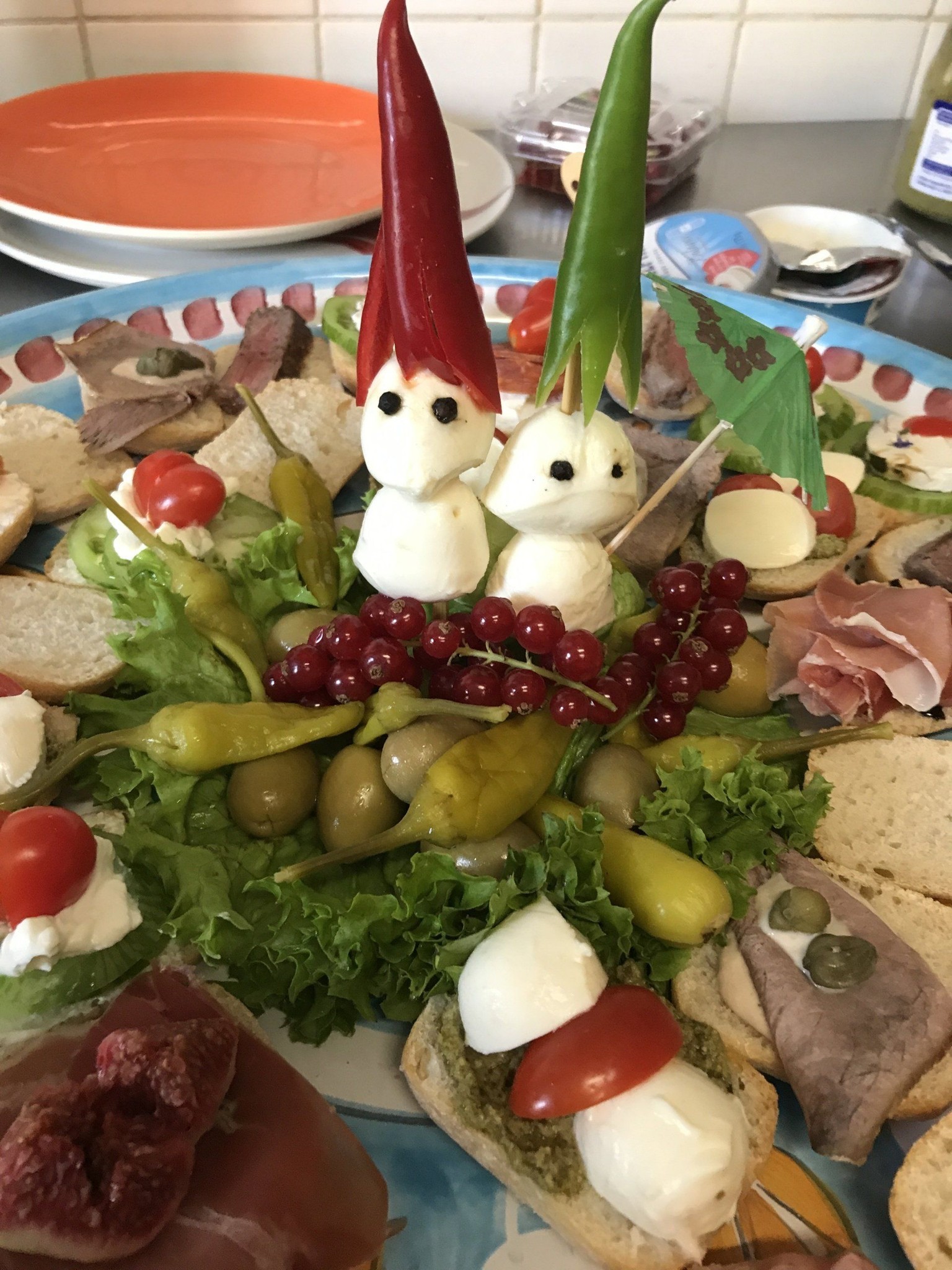 Kreative Mozzarella-Figuren