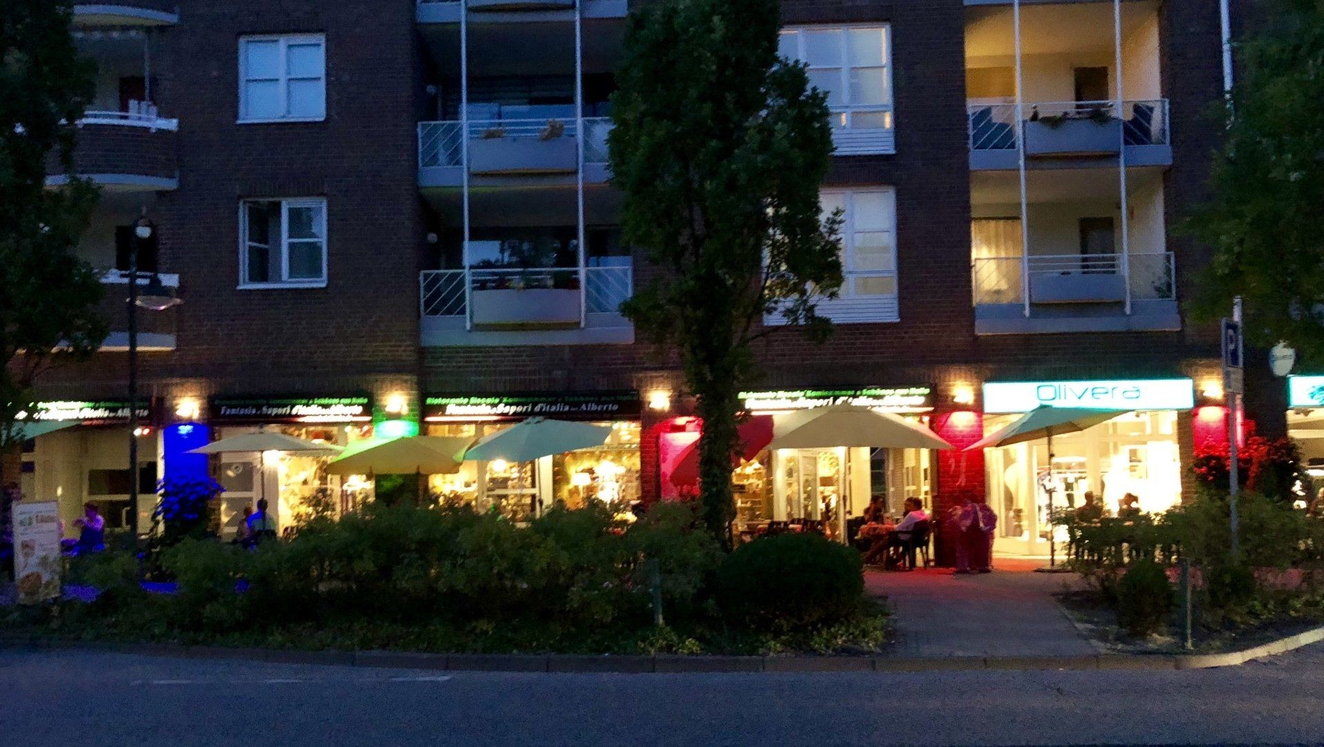 Panoramaansicht des Restaurants